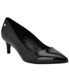 Calvin Klein Kierra Pointed Toe Pump In Black Patent