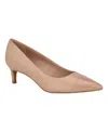 Calvin Klein Kierra Pointed Toe Pump In Light Natural