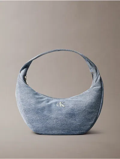 Calvin Klein Women's Denim Crescent Shoulder Bag