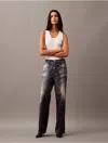 Calvin Klein Women's Denim Print Tailored Trouser