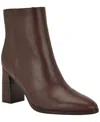 Calvin Klein Women's Dezzi High Block Heel Booties In Brown