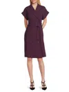 Calvin Klein Double Breasted Sheath Dress In Purple