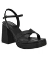 Calvin Klein Women's Drancy Platform Block Heel Sandals In Black