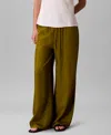 Calvin Klein Women's Drawstring Wide-leg Pants In Brown