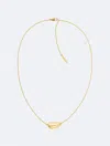 Calvin Klein Stainless Steel Structural Pendant Necklace, 16" + 2" Extender In Gold
