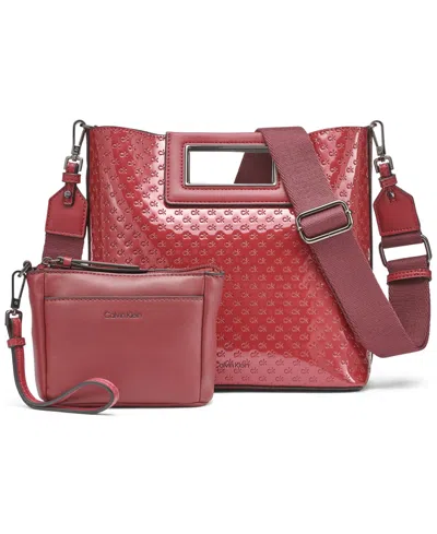 Calvin Klein Women's Eira Mini Crossbody Bag In Red