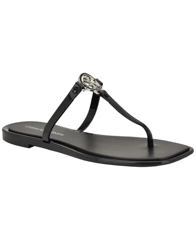 Calvin Klein Ellye Sandal In Black