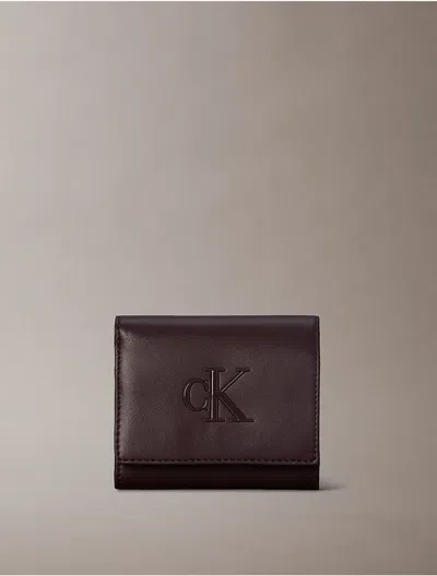 Calvin Klein Women's Embossed Monogram Bifold Wallet In Pink