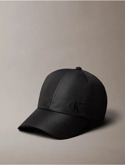 Calvin Klein Women's Embroidered Monogram Baseball Cap In Black