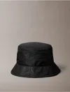 Calvin Klein Women's Embroidered Monogram Printed Bucket Hat In Black