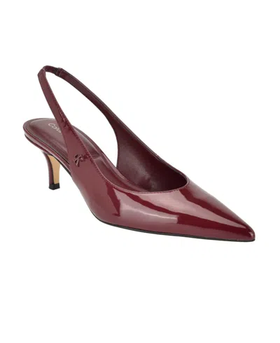 Calvin Klein Women's Emersyn Kitten Heel Slingback Pumps In Red