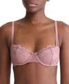 Calvin Klein Lightly Lined Balconette Bra In Vintage Pink