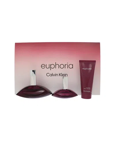 Calvin Klein Women's Euphoria Edp Set In Burgundy