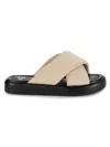 Calvin Klein Evey Slide Sandal In Light Natural