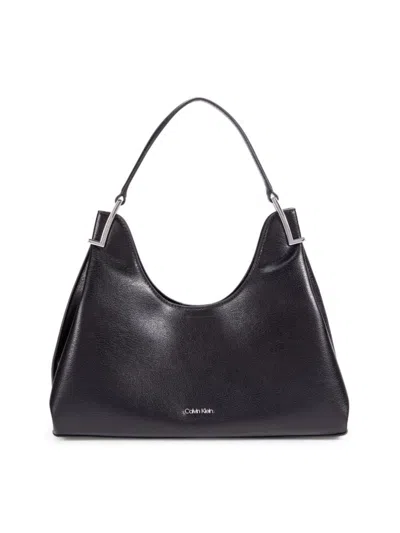 Calvin Klein Women's Falcon Swoop Shoulder Bag In Black