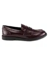 Calvin Klein Women's Farrel Penny Loafers In Dark Red