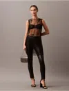 Calvin Klein Women's Faux Leather Leggings