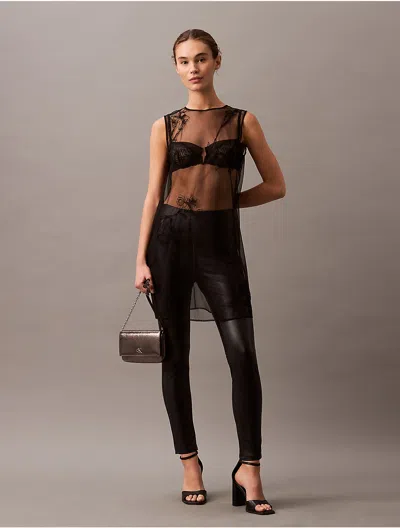 Calvin Klein Women's Faux Leather Leggings