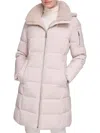 Calvin Klein Women's Hooded Faux Fur Lined Down Jacket In Cappucino