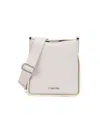 Calvin Klein Women's Fay Logo Crossbody Bag In Dove Grey