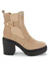 Calvin Klein Women's Fayth 87mm Platform Heel Ankle Boots In Light Natural