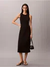Calvin Klein Women's Flared Midi Dress In Black