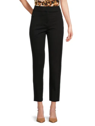 Calvin Klein Women's Flat Front Pants In Black