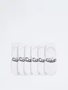 Calvin Klein Women's Flat Knit 6-pack Liner Socks