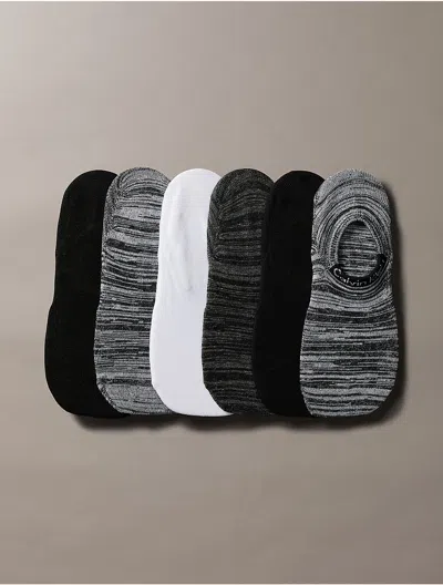 CALVIN KLEIN WOMEN'S FLAT KNIT 6-PACK SOCKS