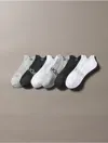 Calvin Klein Women's Flat Knit Double Tab 3-pack No Show Socks