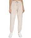 Calvin Klein Women's Fleece High-waist Relaxed Jogger Sweatpants In Cortado Heather