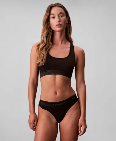 Calvin Klein Icon Limited Edition Unlined Bra In Black