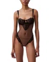 CALVIN KLEIN WOMEN'S FLORAL LACE BODYSUIT QF8033