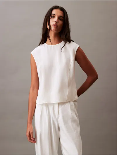 Calvin Klein Women's Flowing Tank Top In Gray