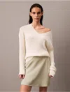 Calvin Klein Women's Fluid Mini Skirt In Desert Sage