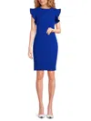 Calvin Klein Women's Flutter Sleeve Mini Dress In Regatta