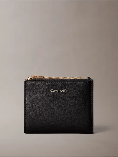 Calvin Klein Women's Foil Logo Double Zip Card Case In Multi