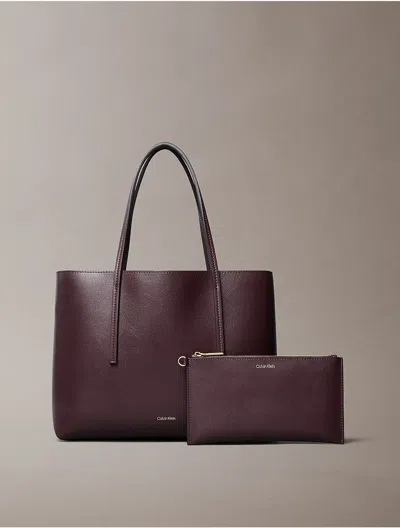 Calvin Klein Women's Foil Logo Small Tote Bag
