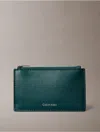 Calvin Klein Women's Foil Logo Top Zip Card Case