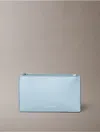 Calvin Klein Women's Foil Logo Top Zip Card Case