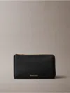 Calvin Klein Women's Foil Logo Top Zip Card Case In Multi