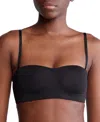 Calvin Klein Form To Body Unlined Bralette In Black