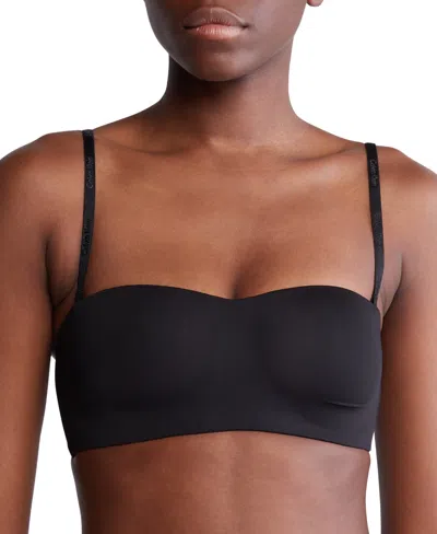 Calvin Klein Form To Body Unlined Bralette In Black