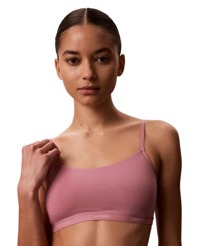 Calvin Klein Women's Form To Body Lightly Lined Bralette Qf7554 In Black