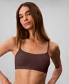 Calvin Klein Women's Form To Body Lightly Lined Bralette Qf7554 In Brown