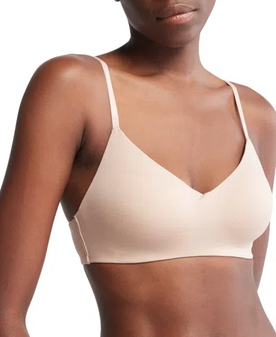 Calvin Klein Women's Form To Body Lightly Lined Bralette Qf7618 In Cedar
