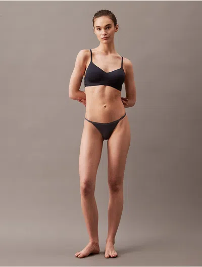 Calvin Klein Women's Form To Body Lightly Lined Bralette In Speakeasy