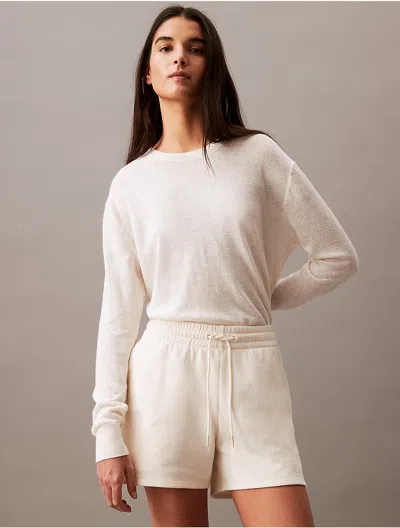 Calvin Klein Women's French Terry Shorts In Neutral