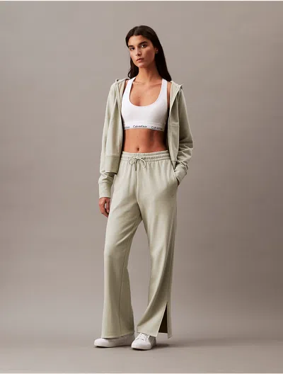 Calvin Klein Women's French Terry Sweatpants In Green