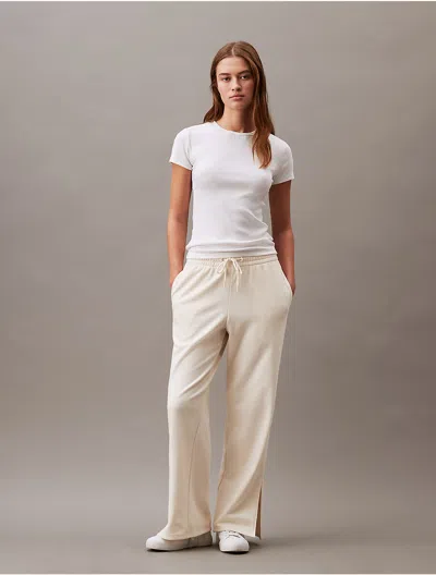 Calvin Klein Women's French Terry Sweatpants In White